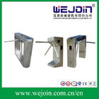 Automatic pedestrian access control waist high 304 stainless steel tripod turnstile gate with RFID card/fingerprint read