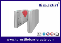 Stainless Steel flap gate barrier security entrance rfid card reader