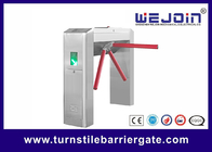 RFID Card Pedestrian Barrier Turnstile Gate Automatic With Traffic Light Indicator