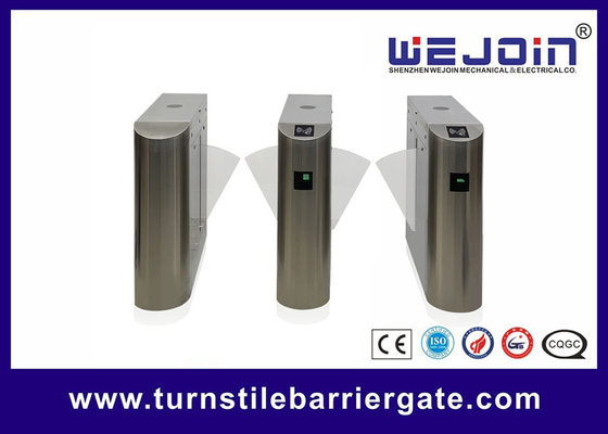 DC Brushless Flap Barrier Gate 304 Stainless Steel 0.6s Running Speed