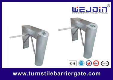 کنترل دسترسی کنترل rfid فولاد ضد زنگ ESD دروازه مانع تورنستیل سه پایه برای کتابخانه دانشگاه